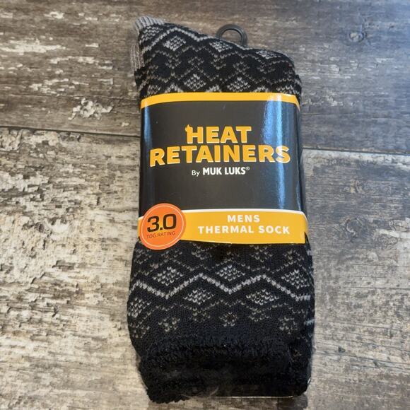 Muk Luks Heat Retainers Thermal Socks Mens Size 10-13 3.0 TOG Warm Liner Winter - Picture 8 of 8